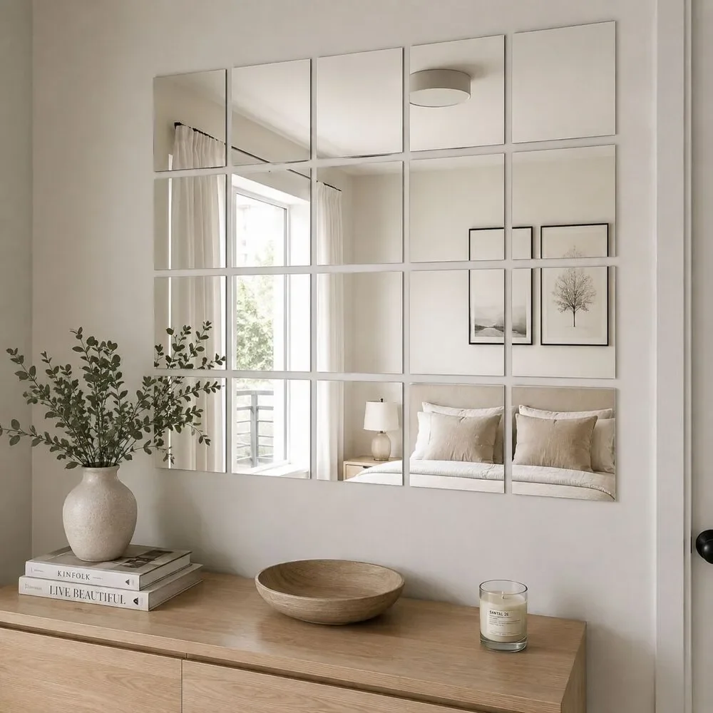 IKEA LONSAS Mirror Tiles 8x10 Wall Mirrors 804.715.34 NEW Sealed Lot of 20